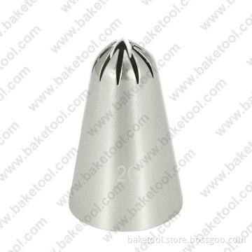Stainless steel cake decorating nozzes,closed star pastry nozzles,cake nozzles,piping nozzles